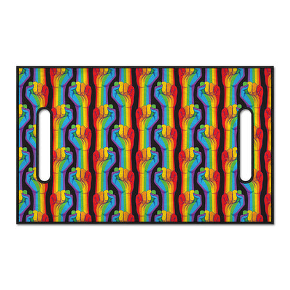 Gay Pride Hand Sign Pattern Print Golf Cart Seat Cover
