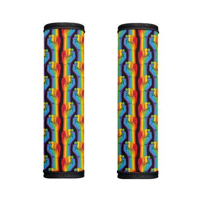 Gay Pride Hand Sign Pattern Print Handle Covers
