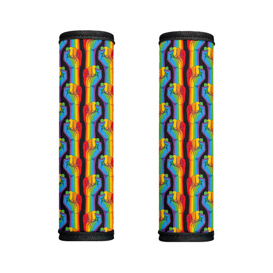 Gay Pride Hand Sign Pattern Print Handle Covers