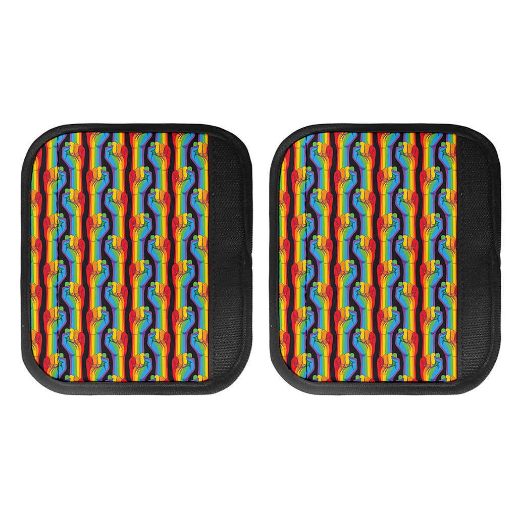 Gay Pride Hand Sign Pattern Print Handle Covers