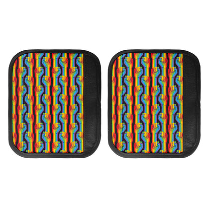 Gay Pride Hand Sign Pattern Print Handle Covers