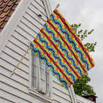 Gay Pride Hand Sign Pattern Print House Flag