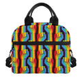 Gay Pride Hand Sign Pattern Print Insulated Lunch Bag