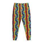 Gay Pride Hand Sign Pattern Print Jogger Pants