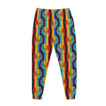 Gay Pride Hand Sign Pattern Print Jogger Pants