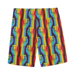Gay Pride Hand Sign Pattern Print Men's Sports Shorts