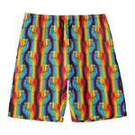 Gay Pride Hand Sign Pattern Print Men's Swim Trunks