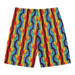 Gay Pride Hand Sign Pattern Print Men's Swim Trunks