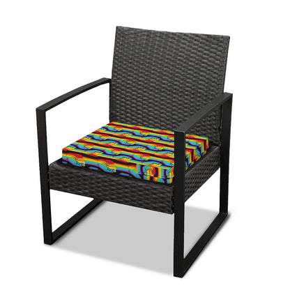 Gay Pride Hand Sign Pattern Print Outdoor Seat Cushion Cover