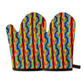 Gay Pride Hand Sign Pattern Print Oven Mitts