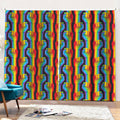 Gay Pride Hand Sign Pattern Print Pencil Pleat Curtains