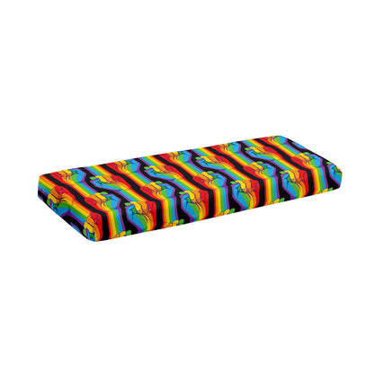 Gay Pride Hand Sign Pattern Print Piano Keyboard Cover