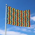 Gay Pride Hand Sign Pattern Print Polyester Flag