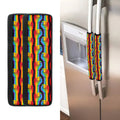Gay Pride Hand Sign Pattern Print Refrigerator Handle Covers