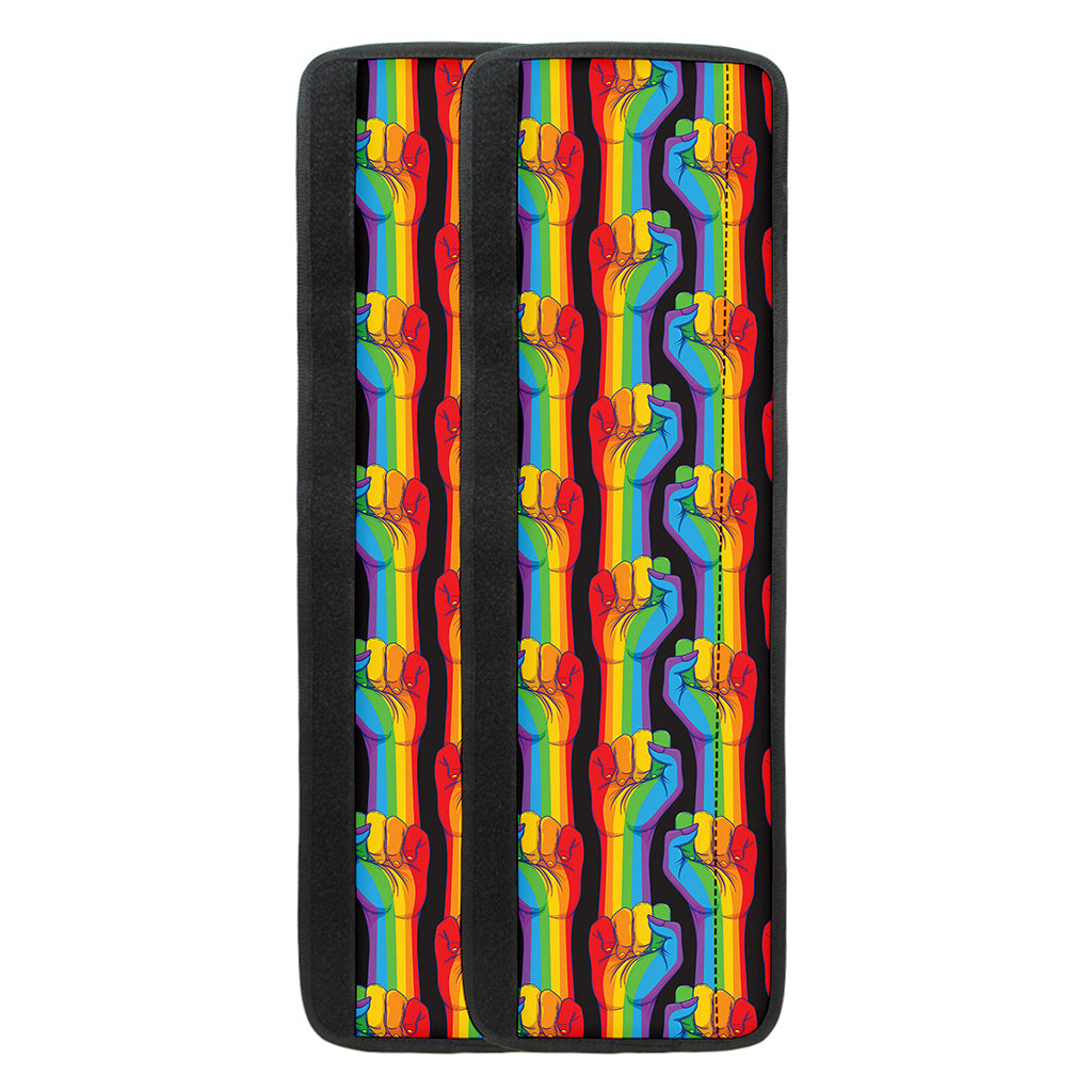 Gay Pride Hand Sign Pattern Print Refrigerator Handle Covers