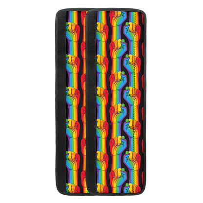 Gay Pride Hand Sign Pattern Print Refrigerator Handle Covers