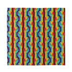 Gay Pride Hand Sign Pattern Print Silk Bandana