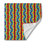 Gay Pride Hand Sign Pattern Print Silk Bandana