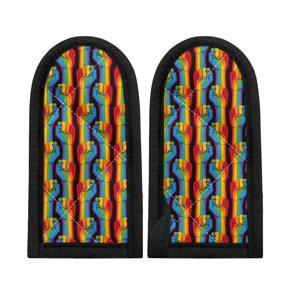 Gay Pride Hand Sign Pattern Print Skillet Handle Cover