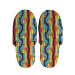Gay Pride Hand Sign Pattern Print Slippers