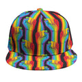 Gay Pride Hand Sign Pattern Print Snapback Cap