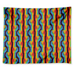 Gay Pride Hand Sign Pattern Print Tapestry