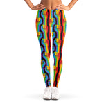 Gay Pride Hand Sign Pattern Print Women's Leggings