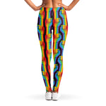 Gay Pride Hand Sign Pattern Print Women's Leggings