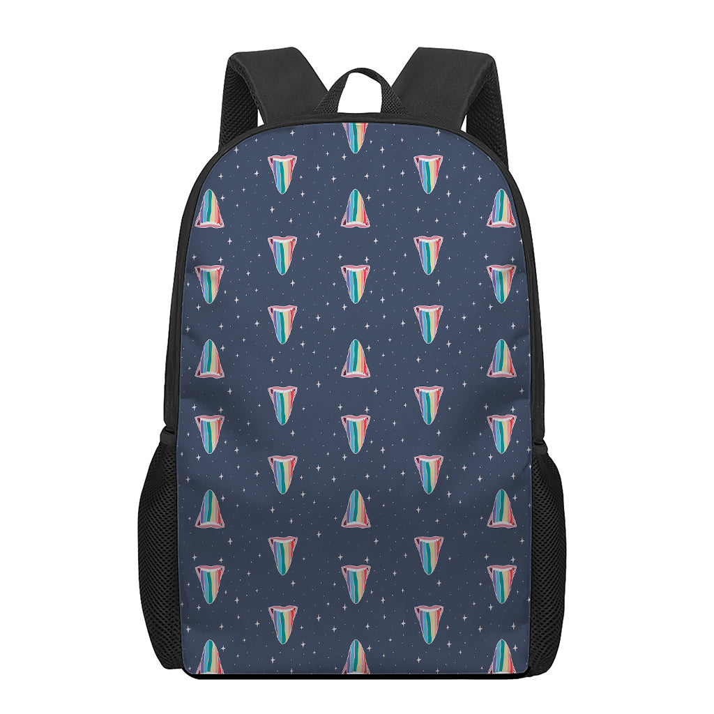 Gay Pride Tongue Pattern Print 17 Inch Backpack