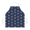 Gay Pride Tongue Pattern Print Adjustable Apron