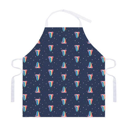 Gay Pride Tongue Pattern Print Adjustable Apron