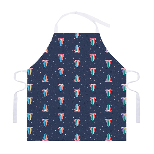 Gay Pride Tongue Pattern Print Adjustable Apron