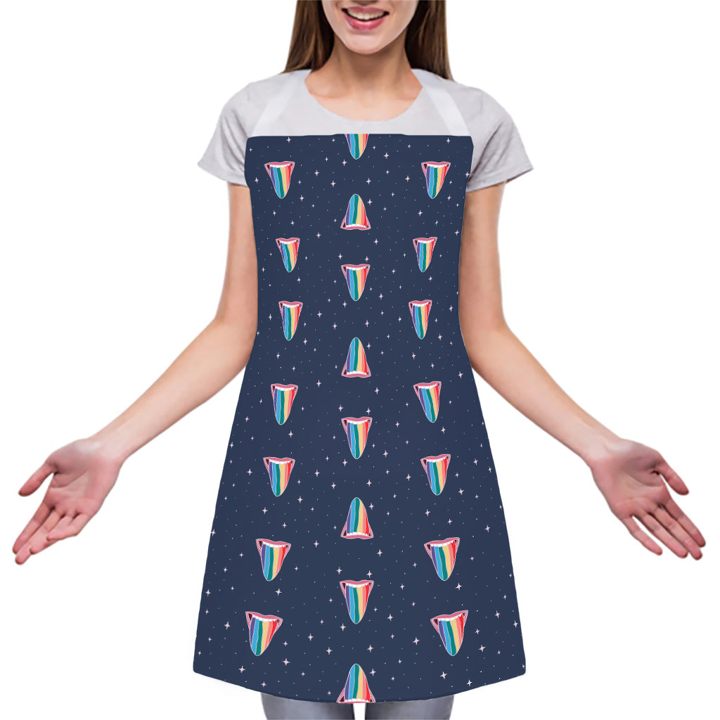Gay Pride Tongue Pattern Print Adjustable Apron