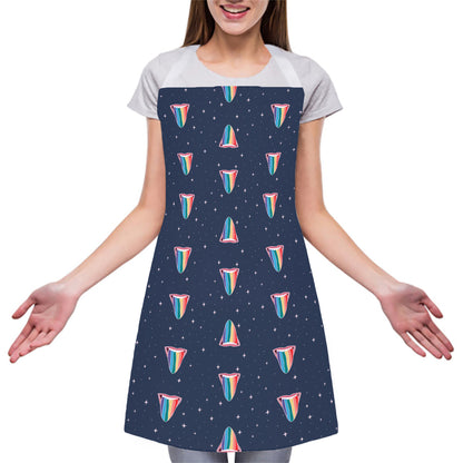 Gay Pride Tongue Pattern Print Adjustable Apron