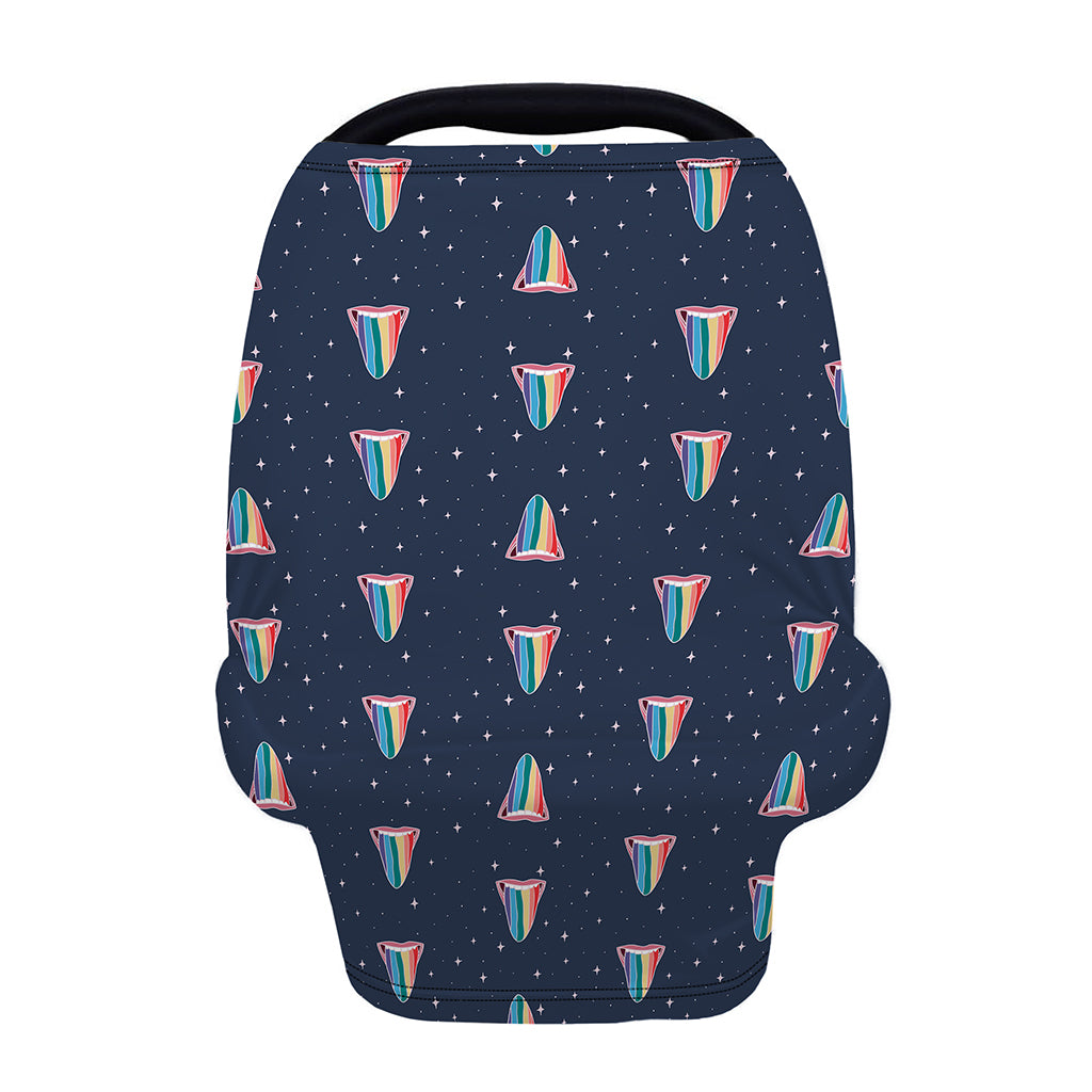 Gay Pride Tongue Pattern Print Baby Seat Cover