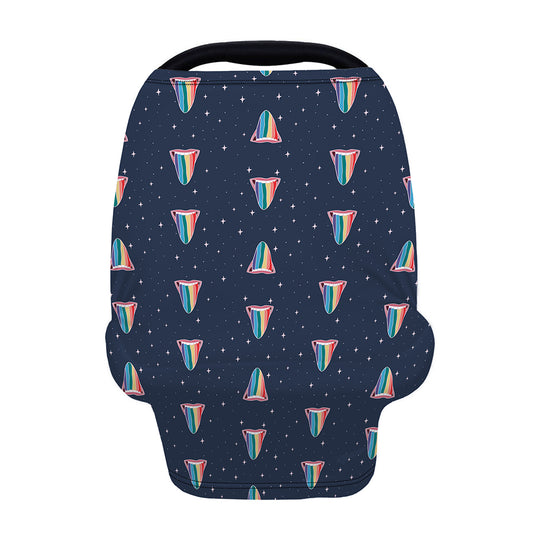 Gay Pride Tongue Pattern Print Baby Seat Cover