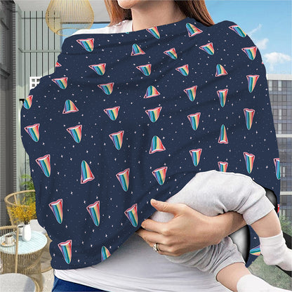 Gay Pride Tongue Pattern Print Baby Seat Cover