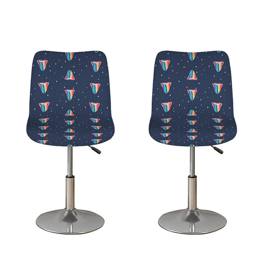 Gay Pride Tongue Pattern Print Bar Stool Covers