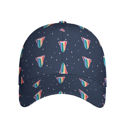Gay Pride Tongue Pattern Print Baseball Cap
