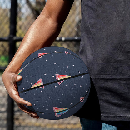 Gay Pride Tongue Pattern Print Basketball