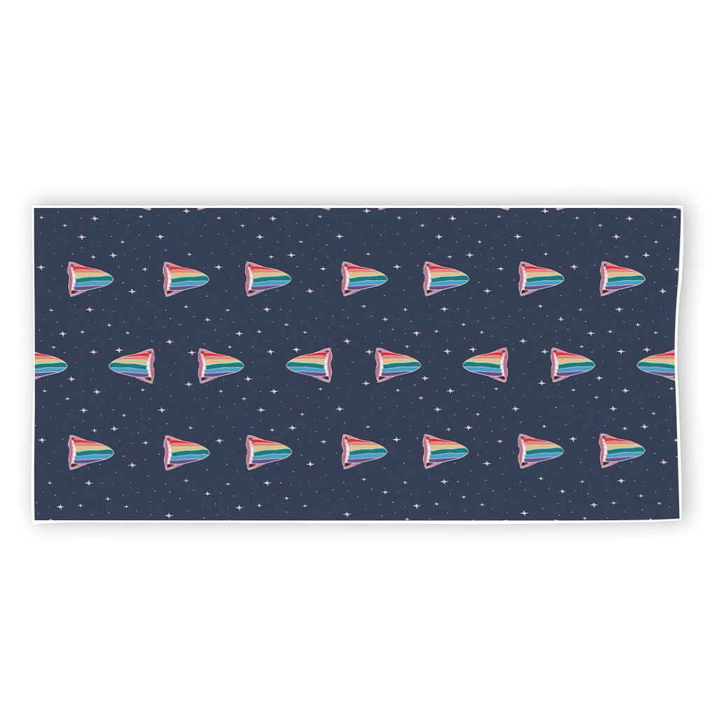 Gay Pride Tongue Pattern Print Beach Towel