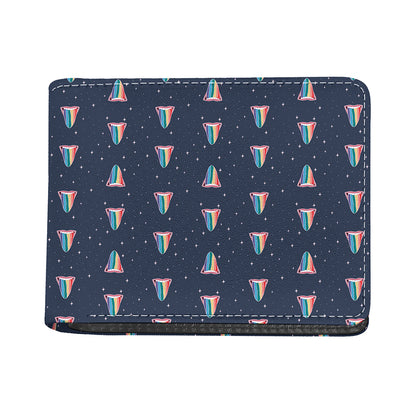 Gay Pride Tongue Pattern Print Bifold Wallet