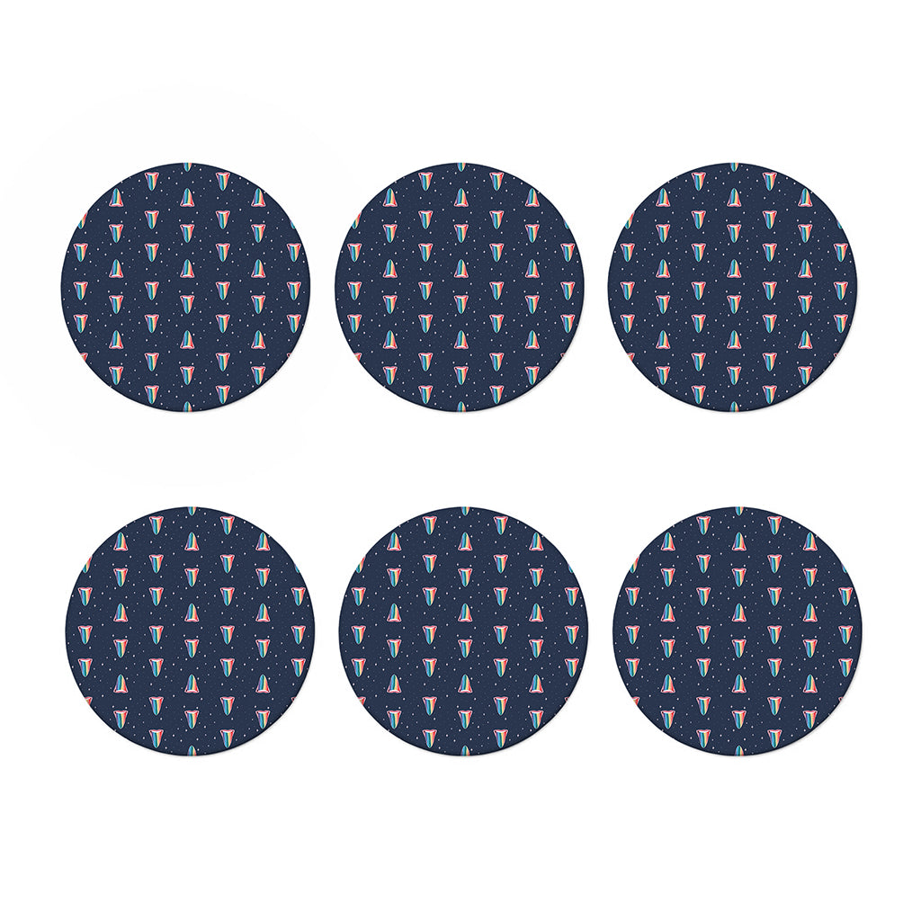 Gay Pride Tongue Pattern Print Coaster Set