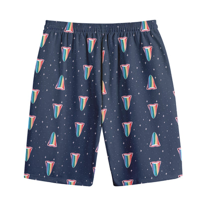 Gay Pride Tongue Pattern Print Cotton Shorts