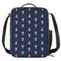 Gay Pride Tongue Pattern Print Crossbody Lunch Bag