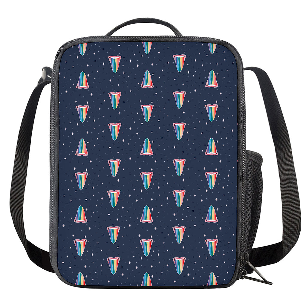 Gay Pride Tongue Pattern Print Crossbody Lunch Bag