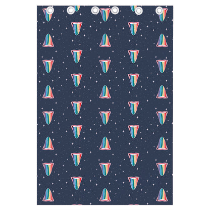 Gay Pride Tongue Pattern Print Curtain