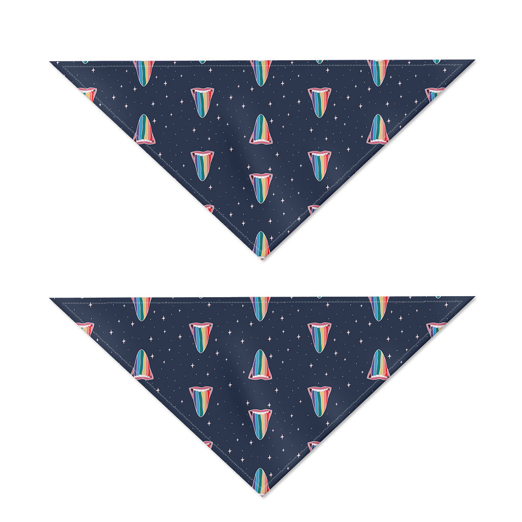 Gay Pride Tongue Pattern Print Dog Bandana