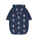 Gay Pride Tongue Pattern Print Dog Zip Up Hoodie