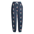 Gay Pride Tongue Pattern Print Fleece Lined Knit Pants